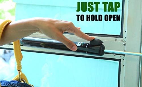 Touch 'n Hold Smooth Dual Door Closer System (Bronze) – Heavy-Duty - Touch-Button Hold Open Feature & Smooth Closing Motion - Storm & Security Door (Medium/Heavy Weight). New Door/Replace Old Unit