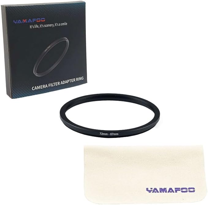 YAMAFOO 72mm to 67mm Step-Up Ring/Step Down Rings Filter Adapter - Image 2