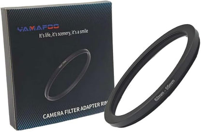 YAMAFOO 62mm to 55mm Step-Up Ring/Step Down Rings Filter Adapter by YAMAFOO