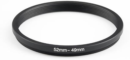 52mm to 49mm Step-Down Ring Filter Adapter, Metal Ring Step-Down Rings Adapter - Image 2