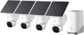 eufy Security SoloCam E42 4-Cam Kit (HomeBase S380), 4K Security Camera Wireless Outdoor, Solar Powered, AI Motion Tracking, Strobe Light, Pan & Tilt, Facial Recognition, Local Storage Up to 16 TB
