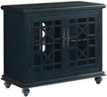 Martin Svensson Home Avalon Small Spaces Accent Cabinet TV Stand, 38" W x 32" H Catalina Blue