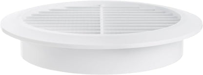 White 5" Inch Round Ventilation Grille - Image 7