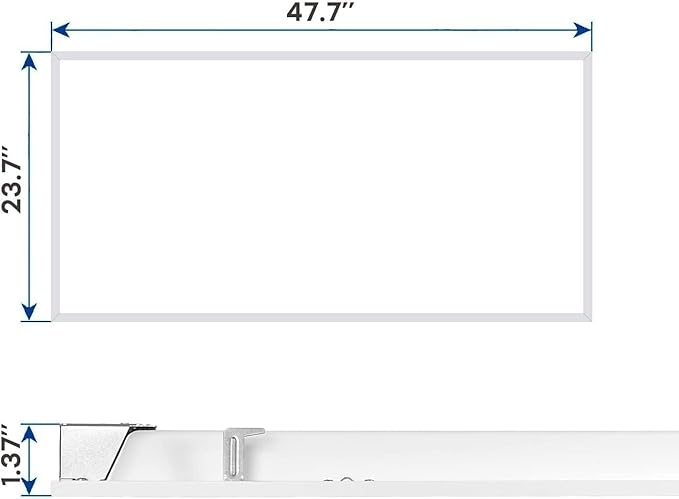 2x4 FT LED Light Flat Panel, 40/50/60W, Color Temperature Selectable 3K | 4K | 5K, Dimmable Recessed Drop Ceiling Lights, 5000/6250/7500 Lumens, Lay in Fixture for Office, 120-277V, UL DLC(4 Pack)