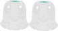 2pcs Small Garden Cloche Clear Plastic Humidity Domes by LIOOBO