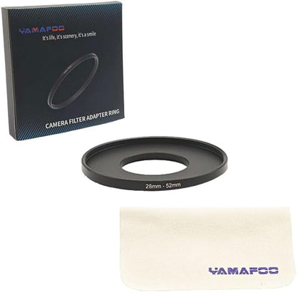 YAMAFOO 28mm to 52mm Step-Up Ring/Step Down Rings Filter Adapter - Image 2