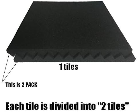 96 Pack Blue/black Absorb the echo Acoustic Foam Panel Wedge Studio - Image 4