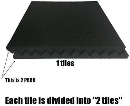 96 Pack Allxinlog Absorb the echo Acoustic Foam Panel Wedge Studio - Image 7