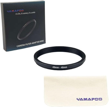 YAMAFOO 49mm to 46mm Step-Up Ring/Step Down Rings Filter Adapter - Image 2