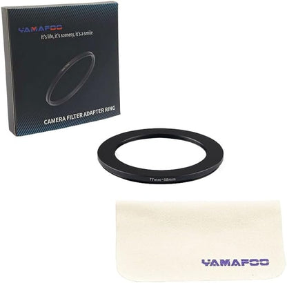 YAMAFOO 77mm to 58mm Step-Up Ring/Step Down Rings Filter Adapter - Image 2