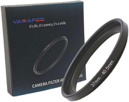 YAMAFOO 37mm to 40.5mm Step-Up Ring/Step Down Rings Filter Adapter by YAMAFOO