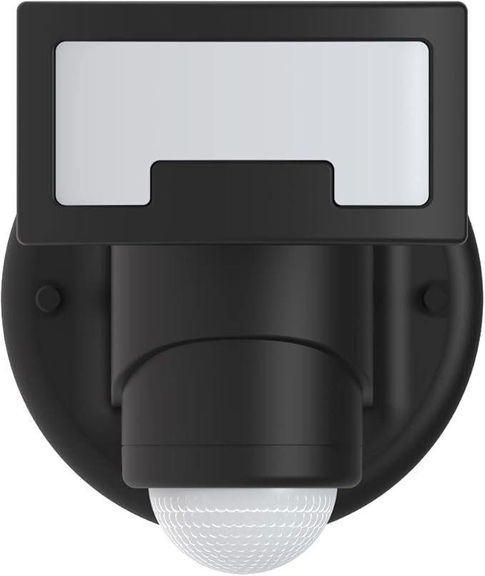 Outdoor Motion Sensor Tracking LED Floodlight Security Light (Black) Versonel Nightwatcher VSL90, Rotating Movement for Intruder Deterrent