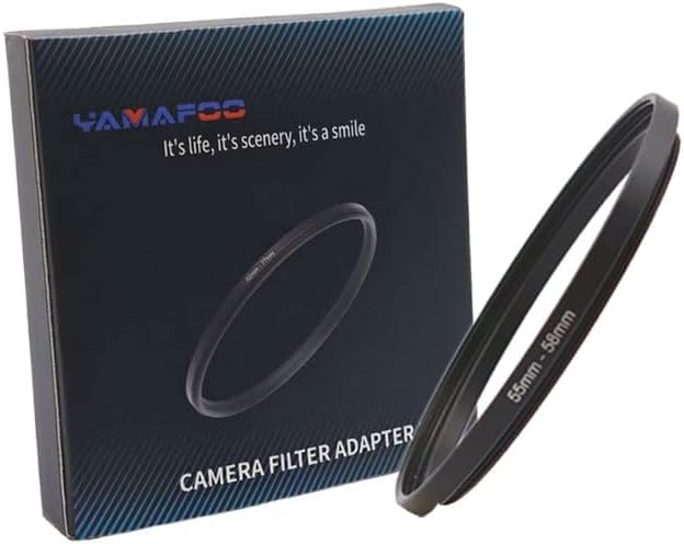 YAMAFOO 55mm to 58mm Step-Up Ring/Step Down Rings Filter Adapter by YAMAFOO