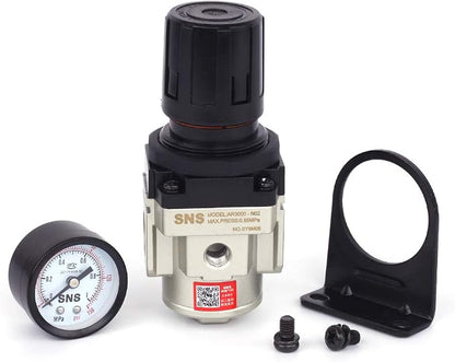 SNS AR3000-N03 Female Thread 3/8 NPT Air Pressure Regulator 0-150 PSI Adjustable - Image 3