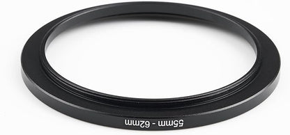 55mm to 62mm Step-Up Ring Filter Adapter, Metal Ring Step-Up Rings Adapter - Image 3
