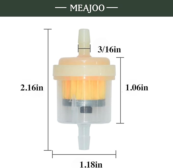 6PCS 3/16" 5mm-6mm Gas Inline Fuel Filter, - Image 2