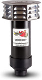 OdorHog Metal Cap Slip On Vent Stack Pipe Filter 1.5" Black ABS, Removes by OdorHog-StoptheStink