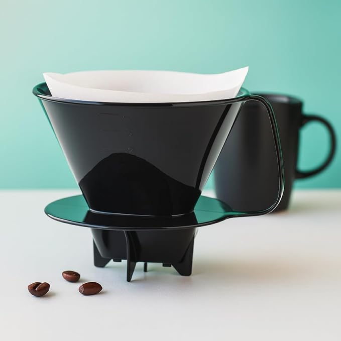 Fino Pour-Over Coffee Brewing Filter Cone, Number 4-Size, Brews 8 to 12-Cups - Image 7