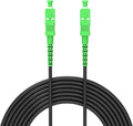 Jeirdus 25M SC/APC to SC/APC Outdoor Armored Simplex 9/125 SM Fiber Optic Cable Jumper Optical Patch Cord Singlemode 25Meters 80ft SC-SC
