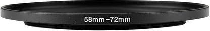 58-72mm Metal Step-Up/Down Ring Adapter Compatible - Image 2
