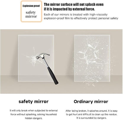 JSLJDM 500X500 mm Illuminated Backlit LED Bathroom Mirror, Wall Mounted - Image 7