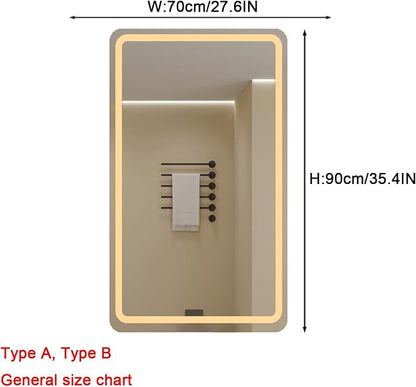 Bathroom Mirror with LED Lights，Bathroom Led Mirror ，Backlit Bathroom Mirror - Image 2
