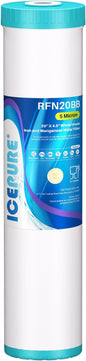 ICEPURE 5 Micron 20" x 4.5" RFN20BB Whole House Iron & Manganese Reduce Water by ICEPURE