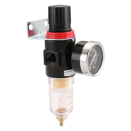 Baomain Pneumatic Filter Regulator AFR-2000 1/8"PT Air Treatment Unit w - Image 4