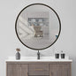 Round LED Bathroom Mirror Demister Pad IP44 Vanity Large Mirror Cold Light by Unknown