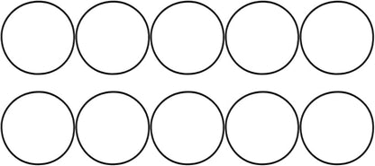 10-pack Water Filter O-rings, 5.51 Inch Sealing Gaskets by Unknown