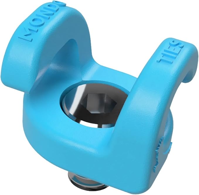 KONDOR BLUE x Armando Ferreira | MondoTies Cable Management Clips for Cameras | Cable organization, 1/4"-20 Mounted, Holds 2-3 cables, & Supports up to 20lbs of force (10-Pack) | Blue