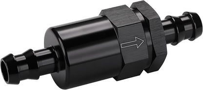 1/2" Billet Inline Fuel Filter 30 Micron Aluminum Black - Image 4
