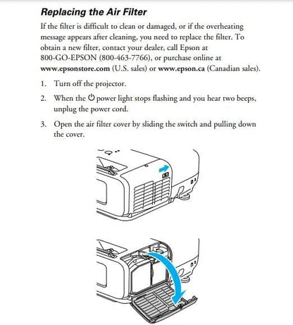 AWO Replacement Projector Air Filter - Image 5
