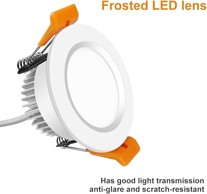 inShareplus 6 Pack 2 Inch LED Recessed Lighting, Downlight Dimmable 3W (35W Equivalent), 5000K Daylight White, CRI80, Recessed Light Fixtures with LED Driver