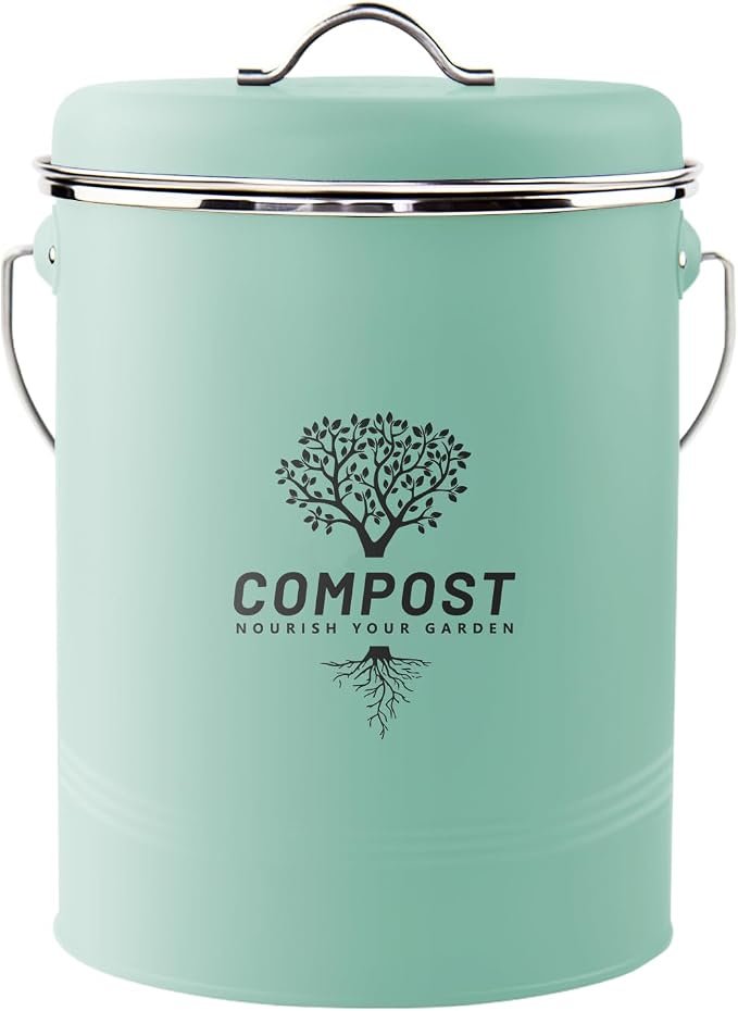 Kitchen Countertop Compost Bin, Odor Resistant Indoor Compost Bin by Holismo
