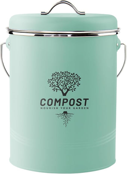 Kitchen Countertop Compost Bin, Odor Resistant Indoor Compost Bin by Holismo