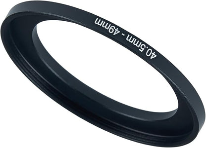 40.5mm to 49mm Step Up Ring Filter Adapter Black Metal Step up Adapter Rings by Unknown