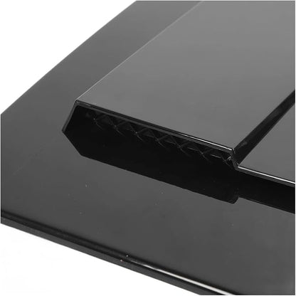 Gloss Black Hood Vent Cover Air Intake Decorative Trim Compatible - Image 5