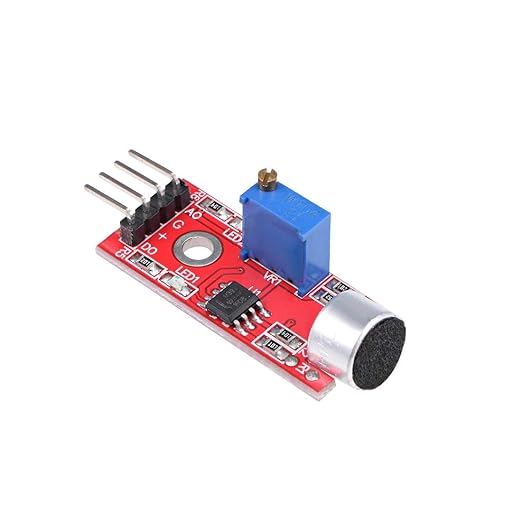 DAOKI 5PCS Microphone Sound Sensor Module AVR PIC High Sensitivity Voice Detection for Arduino with Dupont Cable