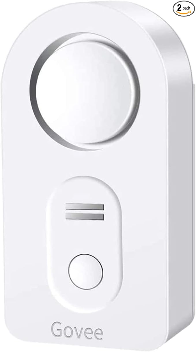 Govee Water Leak Detectors 2 Pack, 100dB Adjustable Audio Alarm Sensor, Sensitive Leak and Drip Alert, for Kitchen Bathroom Basement (Cannot Connect to Wi-Fi Directly)