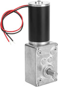 Reversible Gear Motor, 24V 8mm Shaft Gear Motor High Torsion Speed Reduce Electric Motor for Curtain Machine Advertising Equipment Window Opener Smart Device (150RPM)