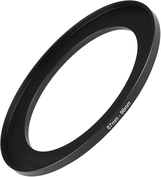 67mm to 86mm Step Up Ring Filter Adapter Black Metal Step up Adapter Rings by Unknown