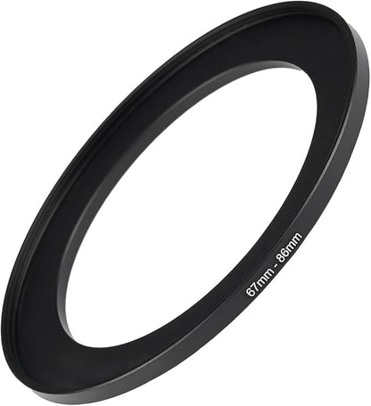67mm to 86mm Step Up Ring Filter Adapter Black Metal Step up Adapter Rings by Unknown