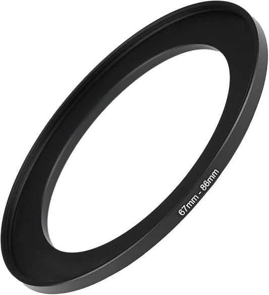 67mm to 86mm Step Up Ring Filter Adapter Black Metal Step up Adapter Rings by Unknown