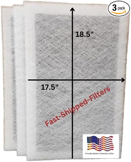 Fast-Shipped-Filters 3 Pack 20x20 Replacement Filter Pads Designed to Fit by Unknown
