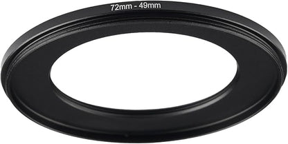 72mm to 49mm Step Up Ring Filter Adapter Black Metal Step up Adapter Rings by Unknown