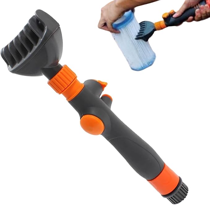 Pool Filter Cartridge Cleaner Tool | Quick Handheld Heavy Duty Cleaning Brush - Image 8