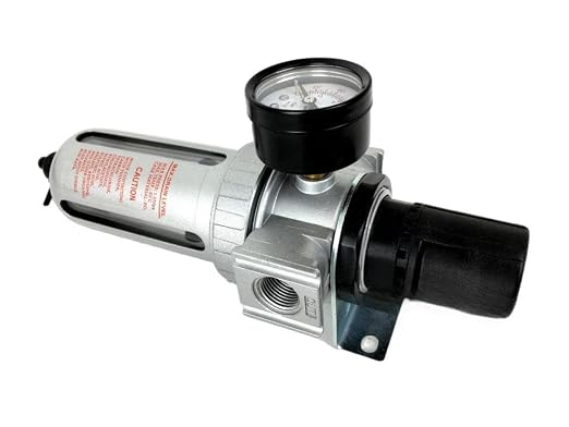 FR804N 1/2" Mid Flow Air Compressor Regulator & Filter Combo - Image 6