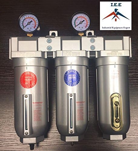 3/4" Inline Compressed Air Filter Desiccant Dryer Moisture Separator Trap Combo by I.E.E