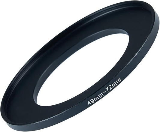49mm to 72mm Step-up Adapter Rings Filter Adapter Black Metal Step Down Filter by Unknown